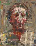 Anton Karstel, Woman, oil on canvas