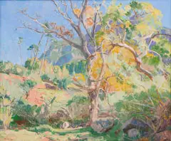Francois Roux, On the Slopes of Devils Peak, Teen Duiwelspiek, oil on canvas