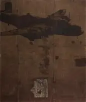 Luca Pignatelli, Bombardiere, mixed media on canvas