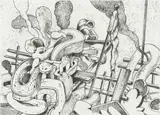 Wim Legrand, Trophy, etching on paper
