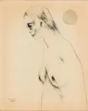 Judith Mason, Eve III, charcoal on paper
