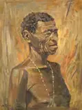 Jo Roos, Portrait of a Man, oil on canvas laid down on board