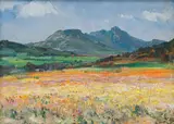 Namaqualand in Spring by Hugo Naude, oil on panel, sold May 2024