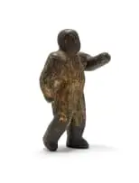 Herman Van Nazareth, Untitled (Standing Figure), bronze with an aged patina and cement