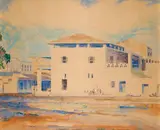 Dar es Salaam by Jacobus Hendrik Pierneef, watercolour and pencil on card, offered May 2024