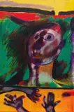 Robert Hodgins, A Boy from Cairo, oil on canvas