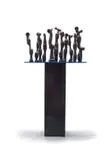 Edoardo Villa, Abstract Figures, painted steel