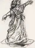 William Kentridge, Sketches for Construction for Return, charcoal and pastel on paper