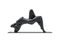 Trans Figure (S263) by Dylan Lewis, bronze with a black patina, sold May 2024