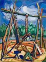 Alexis Preller, Breying the Riems, oil on canvas