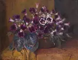 Frans Oerder, Still Life with Violets, oil on canvas