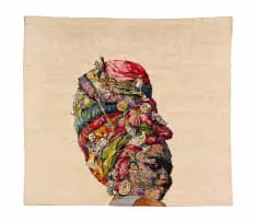 Penny Siopis, Colony 2, mohair tapestry