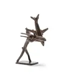 Guy Du Toit, Hare with Planes, painted bronze