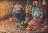 Helen Sebidi, Inside the Hut, Near Hammanskraal, N. Tvl.