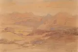S.W.A. by Jacobus Hendrik Pierneef, watercolour on card, sold May 2024