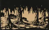 Wilgerboom, Fonteine, Pretoria (Nilant 84) by Jacobus Hendrik Pierneef, linocut on paper, sold May 2024