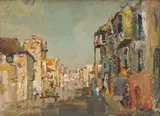 Street with Cart. Dist-Six Cape Town by Gregoire Boonzaier, oil on canvas, sold May 2024
