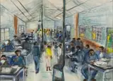 Ephraim Ngatane, Canteen (Charles Hurwitz Sanatorium)