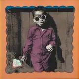 Steven Cohen, Untitled (Portrait of a Child on a Blue Striped Handkerchief), screenprint on handkerchief