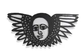 Brett Murray, Angel, steel, perspex and light fitting