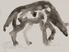 Pam Guhrs Carr, Hyena, watercolour on paper