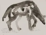 Pam Guhrs Carr, Hyena, watercolour on paper