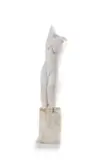 Lorraine Edelstein, Nude, marble on a stone base