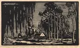 House Vermeulen on Market St, Pretoria (Nilant 31) by Jacobus Hendrik Pierneef, linocut on rice paper, sold May 2024