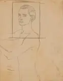 Alexis Preller, Christiaan Truter, pencil on paper
