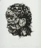 Nelson Makamo, Maybe I think too much, lithograph on paper