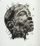 Nelson Makamo, Untitled, lithograph on paper