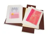Judith Mason, 10 Screenprints, portfolio, colour screenprint on Fabriano Rosapina in a covered leather-bound portfolio case