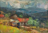Homestead by Titta Fasciotti, oil on board, offered May 2024