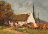 Old Cottage, Longkloof by Titta Fasciotti, oil on board, sold May 2024
