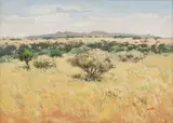 Walter Westbrook, Landscape, oil on canvas laid down on board