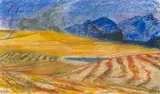 Erik Laubscher, Sketch for 'Suddenly there was a Fire' Done on Site between Wellington and Hermon, Jan 2000