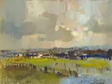 Autumn Veld by Errol Boyley, oil on board, sold May 2024