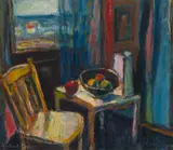 Herbert Coetzee, Studio Interior, oil on board