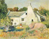 Terence McCaw, Old Farm, Paternoster, oil on canvas laid down on board