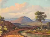 Christopher Tugwell, Tugela River Natal, oil on canvas laid down on board