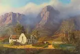 Gabriel de Jongh, Farm Banghoek Cottage, oil on canvas