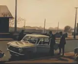 Karin Preller, Brixton 1960s 3, oil on canvas