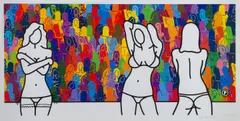 Richard Scott, Girls Everywhere, screenprint on paper