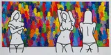 Richard Scott, Girls Everywhere, screenprint on paper