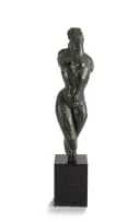 Bill (William John) Davis, Female Nude, bronze on a granite base