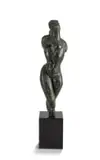 Bill (William John) Davis, Female Nude, bronze on a granite base