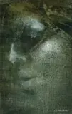 Judith Mason, Profile, oil on unstretched canvas