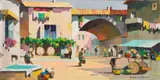 Cecil Rochfort D'Oyly-John, A Mediterranean Village