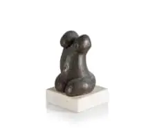Lorraine Edelstein, Torso, bronze on a marble base