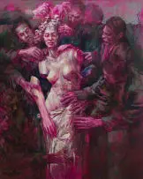 Sarah Ballam, Medusa, oil on canvas